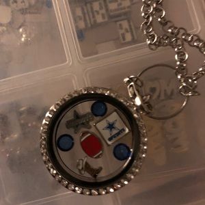Cowboys themed floating locket